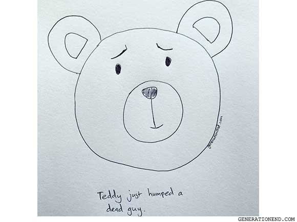 Teddy Bear frowning